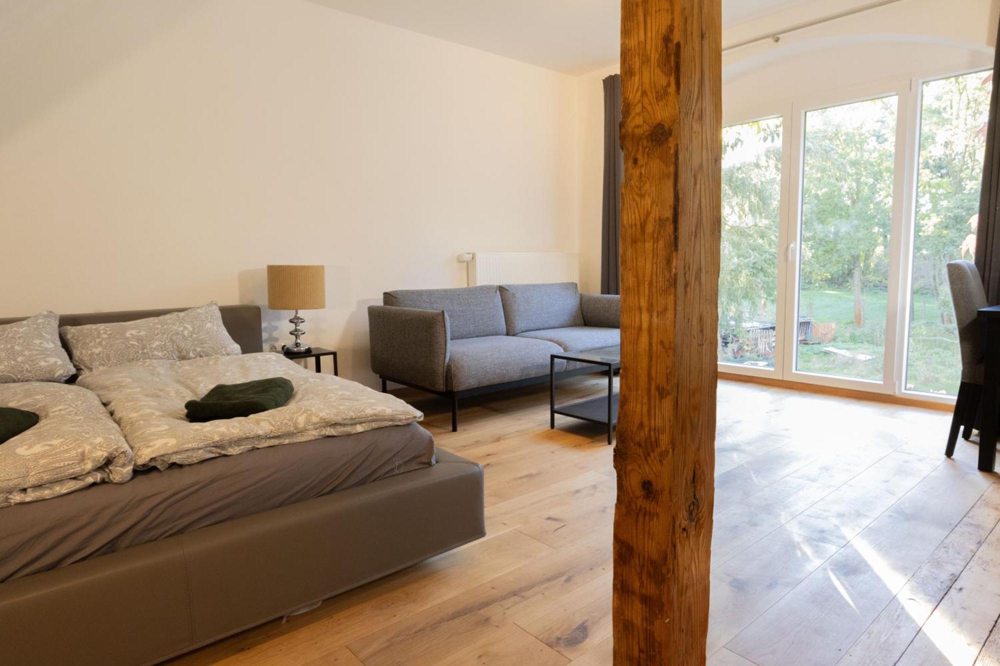 Loft Apartment Mit Grosser Badewanne A Mugeln Exterior photo